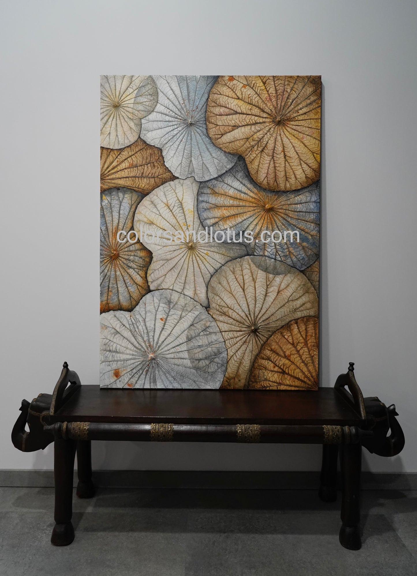 Lotus painting 70 cm x 100 cm