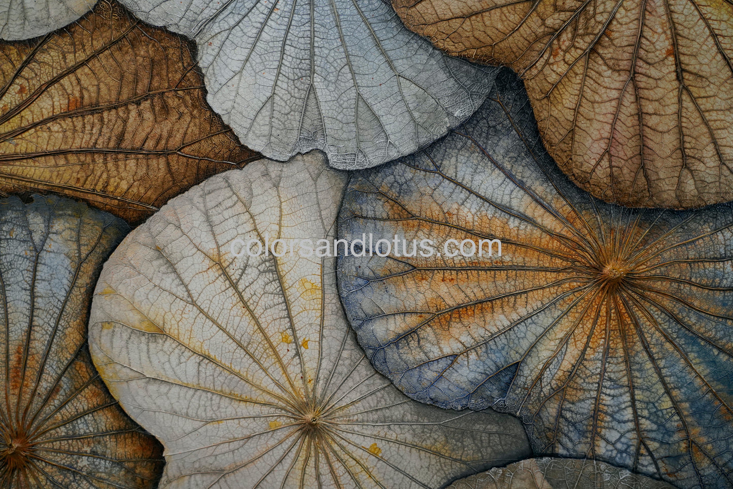 Lotus painting 70 cm x 100 cm