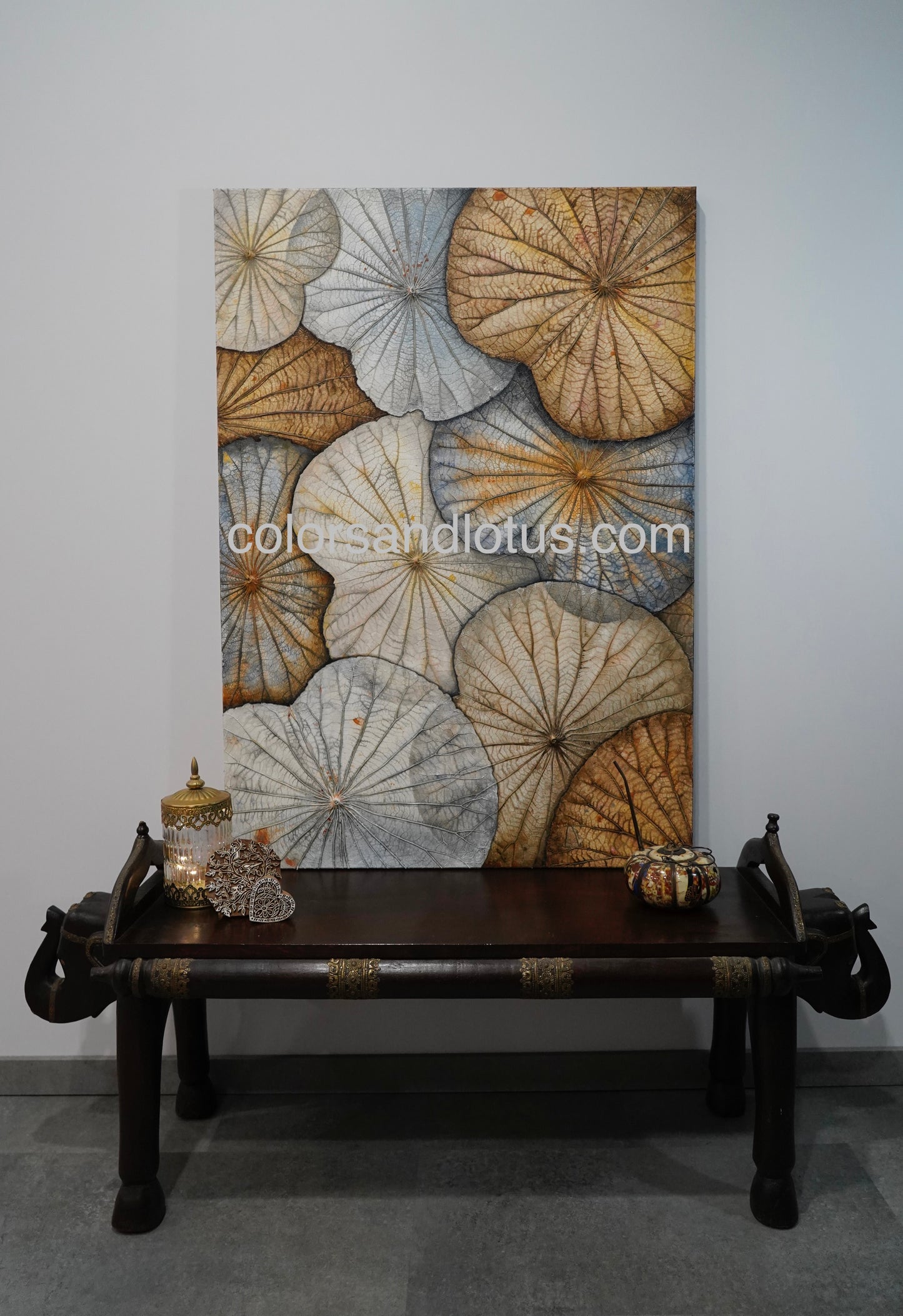 Lotus painting 70 cm x 100 cm