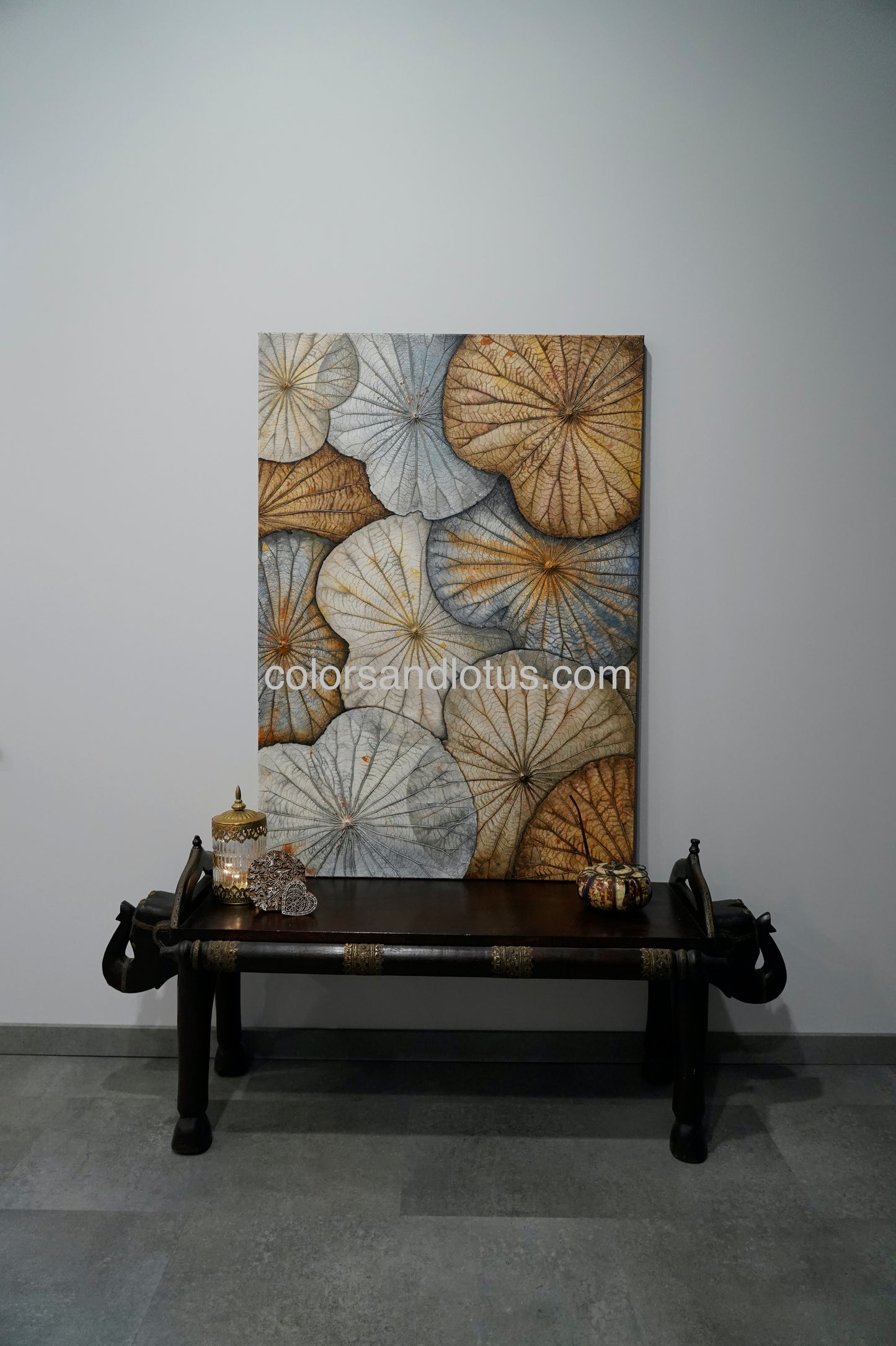 Lotus painting 70 cm x 100 cm