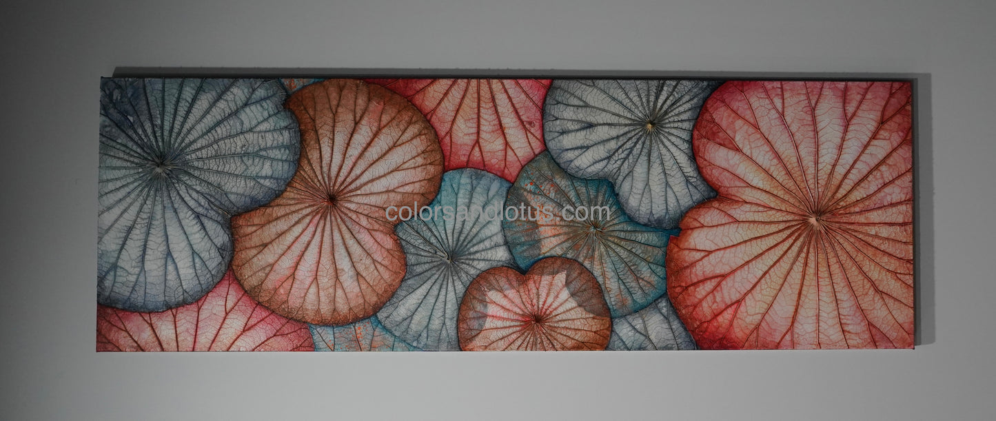 Lotus painting 40 cm x 120 cm