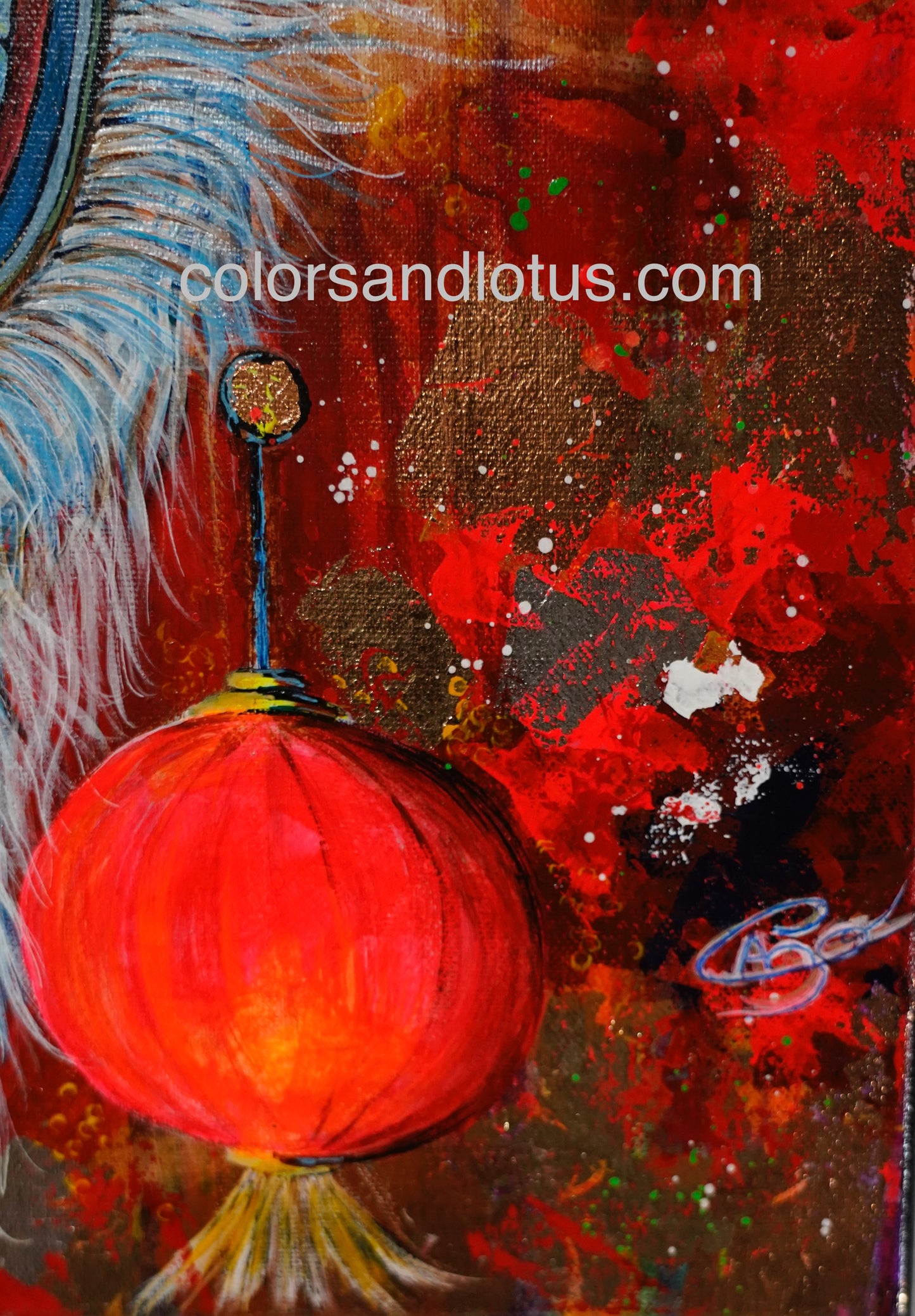 Chinese dragon painting