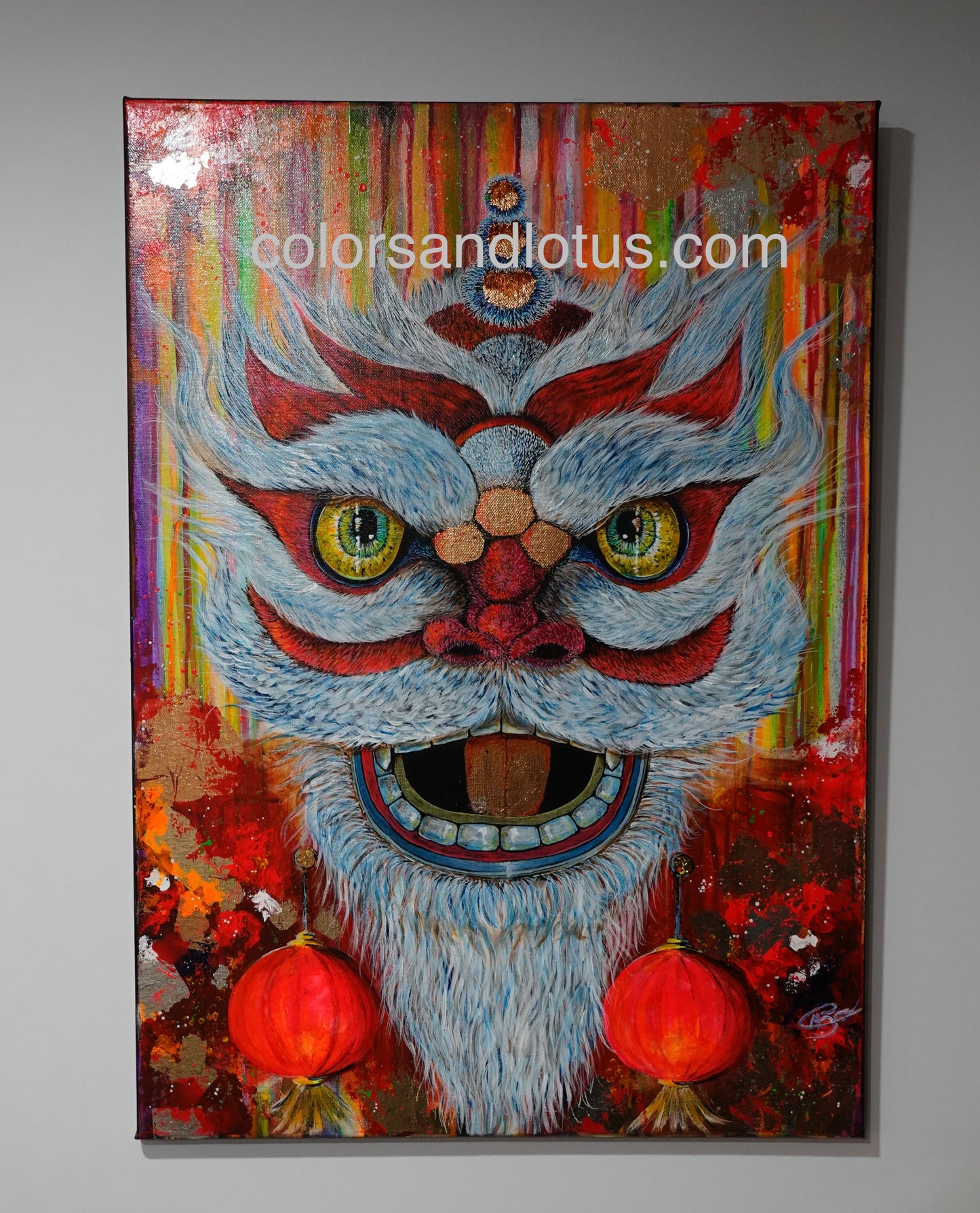 Chinese dragon painting