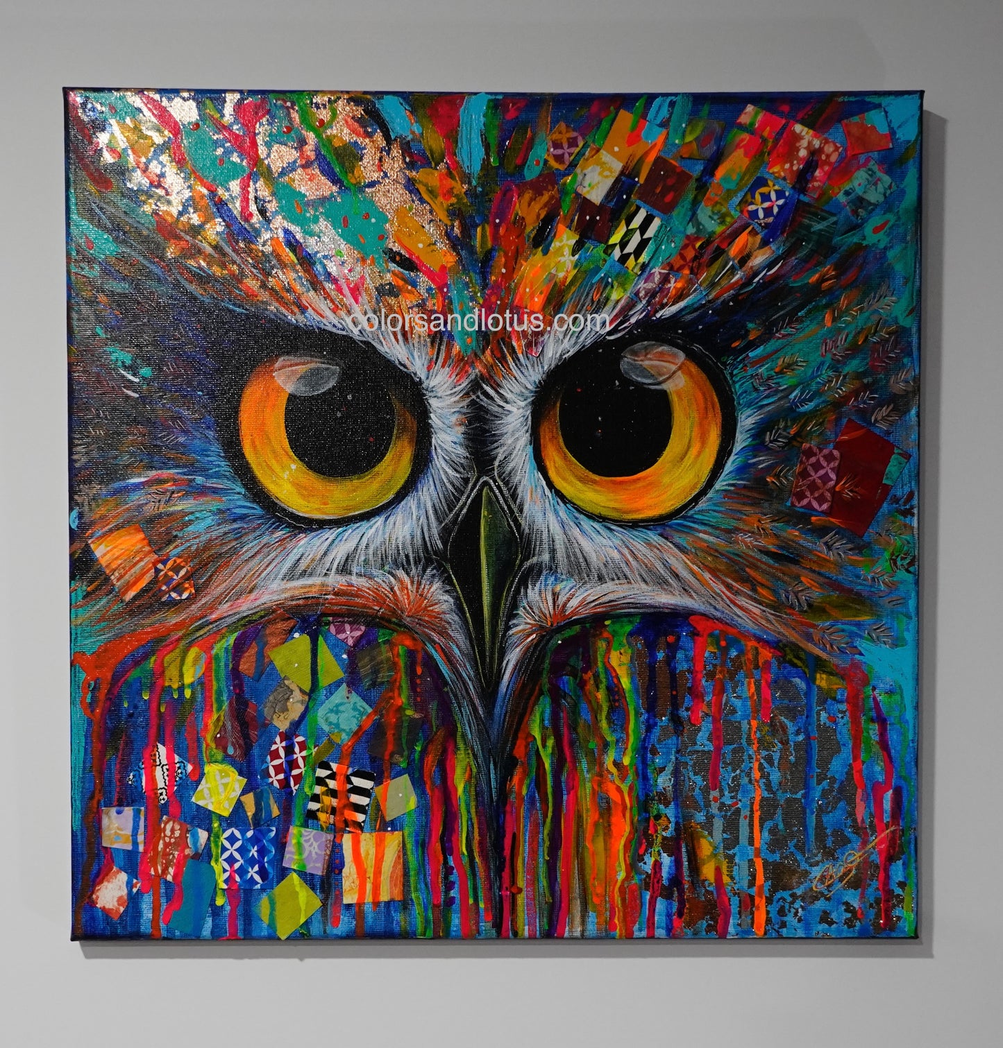 Chouette chouette 40 x 40 cm