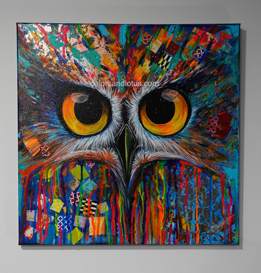 Chouette chouette 40 x 40 cm