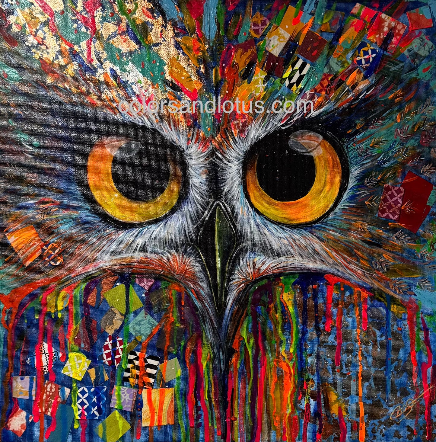 Chouette chouette 40 x 40 cm