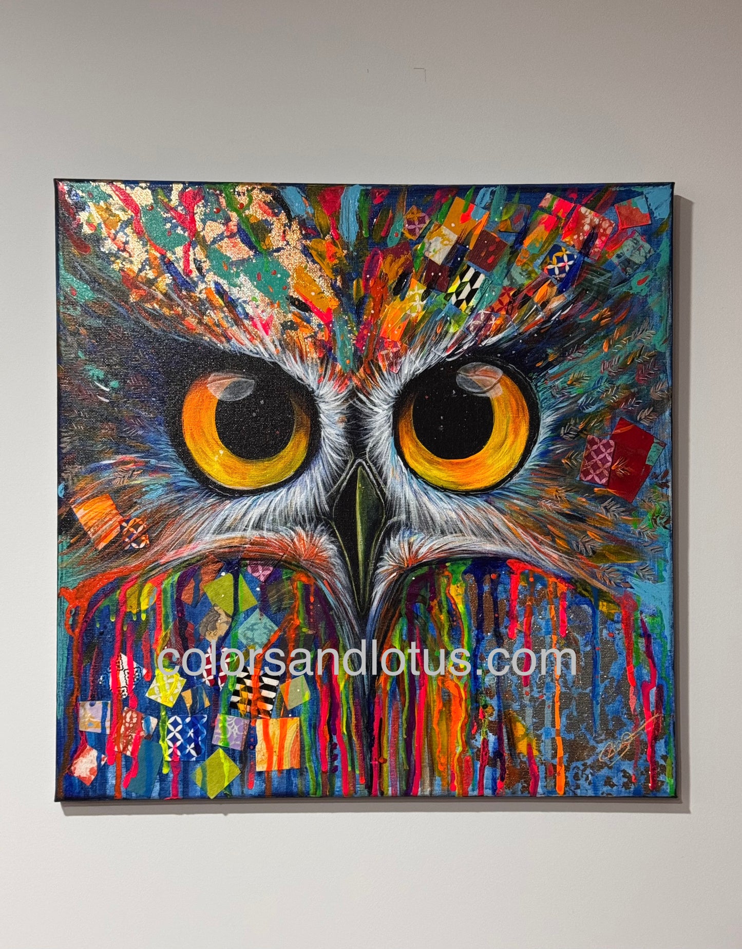 Chouette chouette 40 x 40 cm