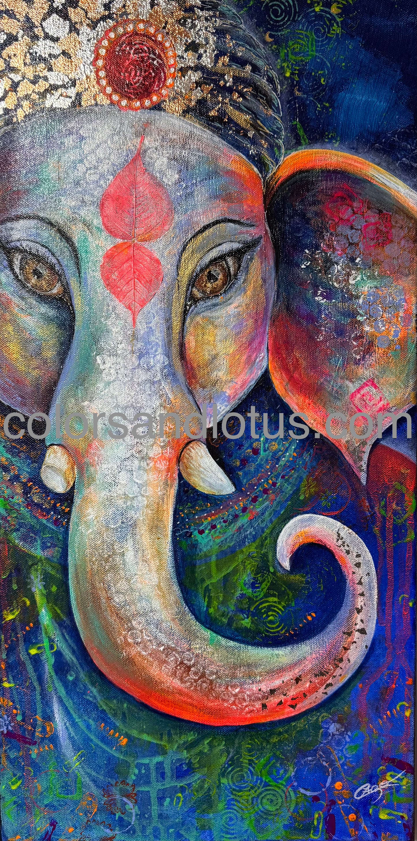 Tableau Ganesh 30 x 61 cm