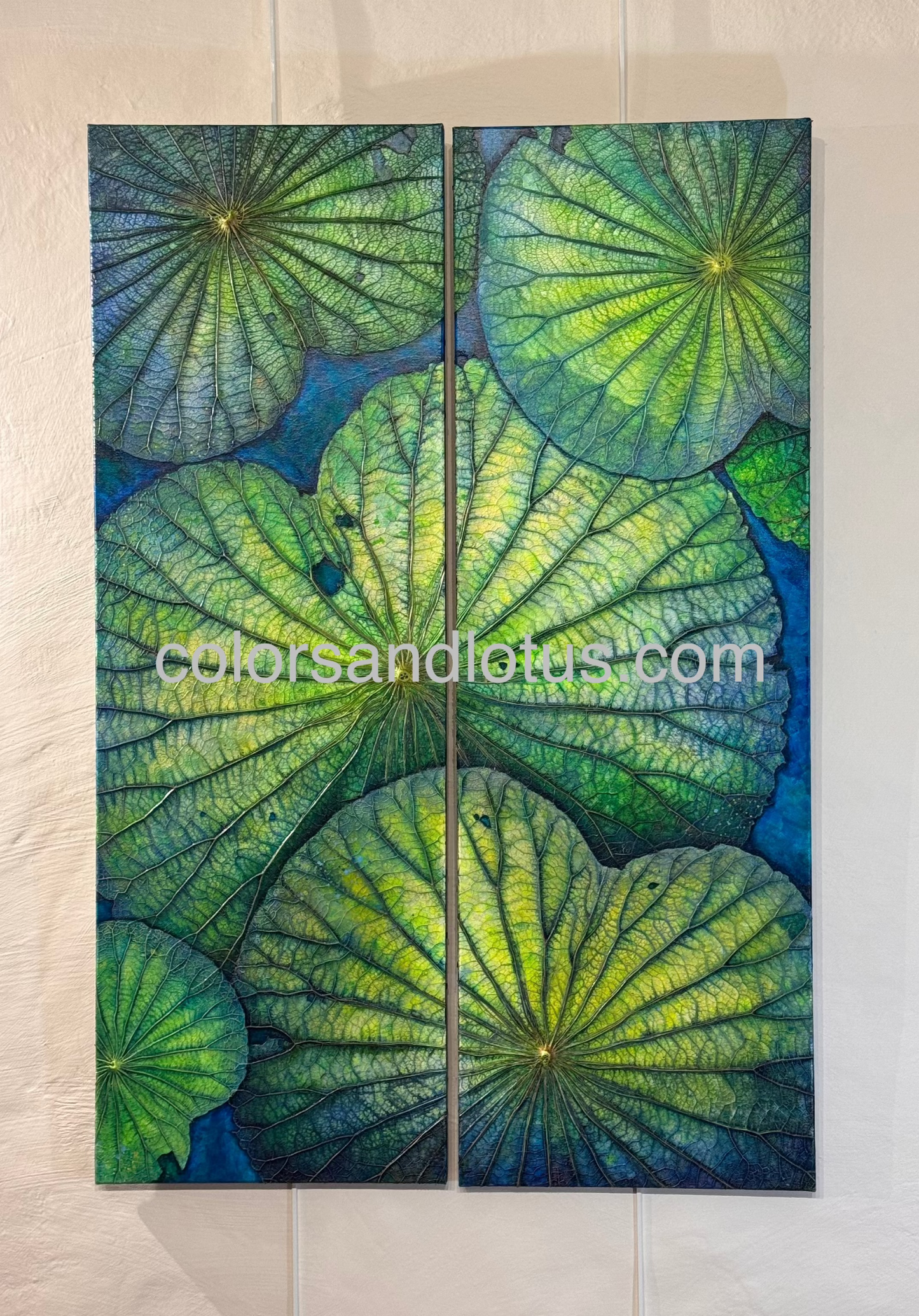 Lotus painting 70 cm x 100 cm