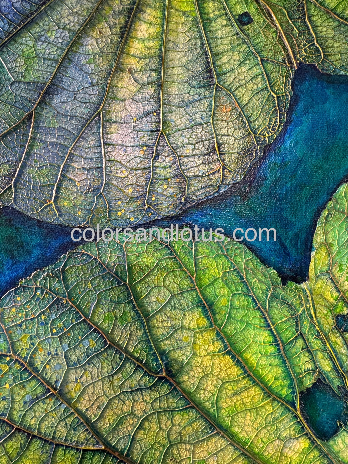 Lotus painting 70 cm x 100 cm